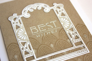 Best Wishes Card - detail
