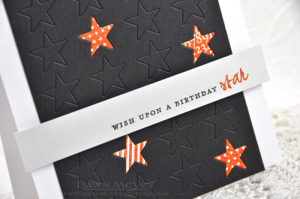 Birthday Star - Guy detail