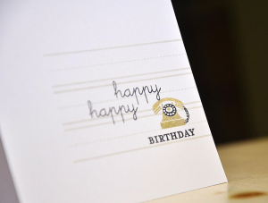 Happy Happy Birthday Card Detail