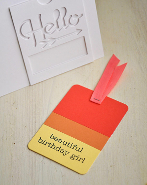Beautiful Birthday Girl Tag Insert