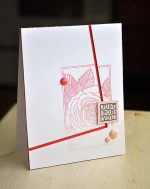 Just For You Botanical Card