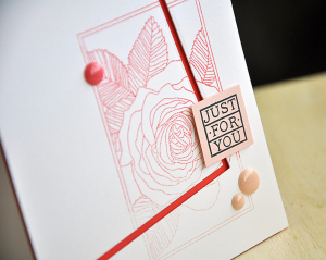 Just For You Botanical Card Detail