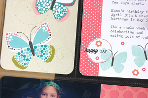 Two Birthdays Layout - detail
