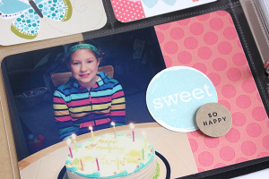 Two Birthdays Layout - detail