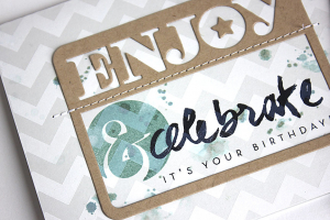 Enjoy & Celebrate Card - detail