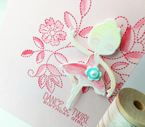 Dance and Twirl Birthday Girl card-detail