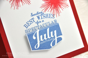 July Birthday detail