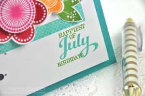Happiest of July Birthdays detail