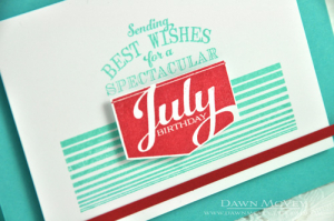 July Birthday detail