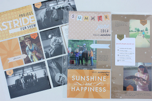 Monthly Moments: June Layouts