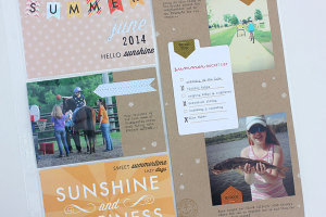 June Bucket List 2014 Layout - detail