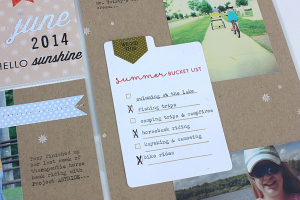 June Bucket List 2014 Layout - detail