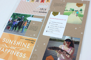 June Bucket List 2014 Layout - detail