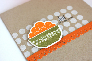 Oranges Just for You Card - detail