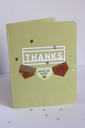 Tabbed Thanks Card