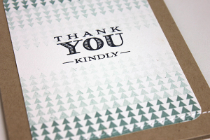 Thank You Kindly Card - detail