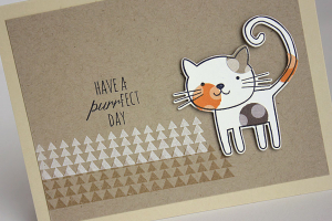 Have a Purrfect Day Card - detail