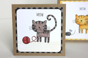 Gray Tabby Card