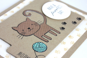 Purrfect Day Card - detail