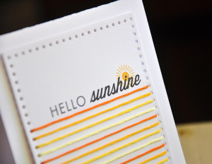 Hello Sunshine Card Detail