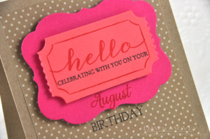 August Birthday detail