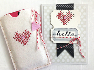 Hello card with iPhone Case