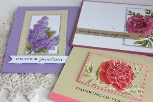 Botanical Blocks & Banner Sentiments Cards