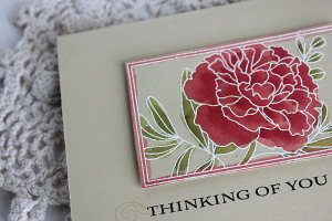 Thinking of You Card - detail