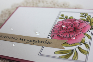 Sending my Sympathies Card - detail