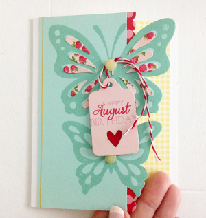 Happy August Birthday card