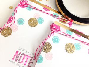 Just a Little Note card set - detail