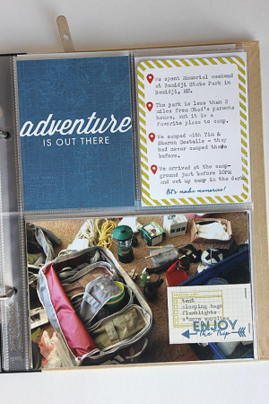 Adventure is Out There Layout - right side