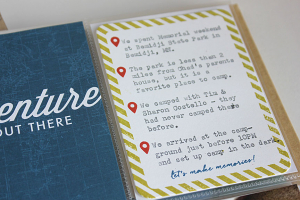 Adventure is Out There Layout - right side detail