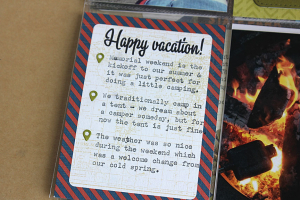 Pack Your Bags Layout - left side detail