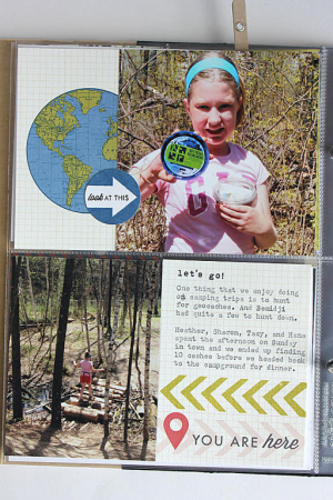 Geocaching Layout - left side