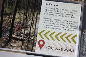 Geocaching Layout - left side detail