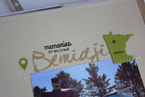 Bemidji Memories Layout - detail