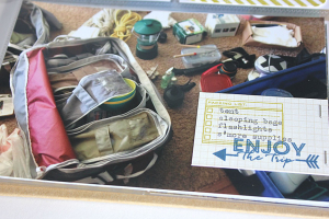 Adventure is Out There Layout - right side detail