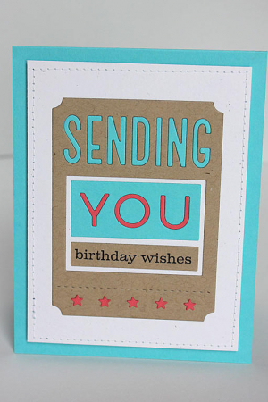 Sending Birthday Wishes Card