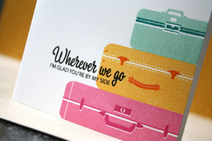 pack your bags close up