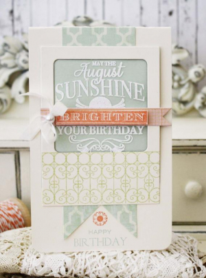 Happy August Birthday Card