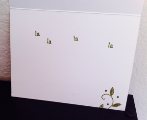 la la la la