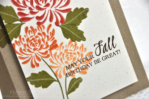 Fall Birthday detail