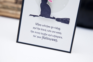 Witch Cat Halloween Card