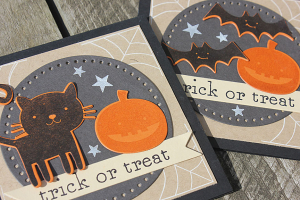 Trick or Treat Cards - detail