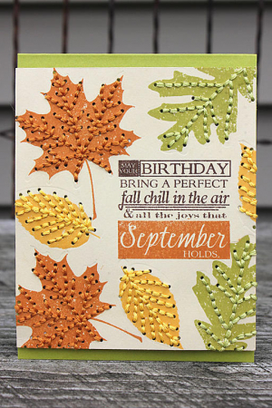 September Leaves Card