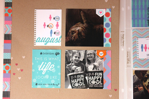 August 2014 Layout Spread - left side detail