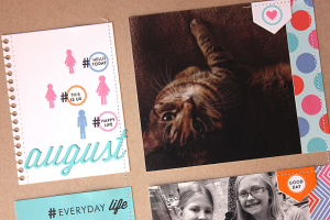 August 2014 Layout Spread - left side detail
