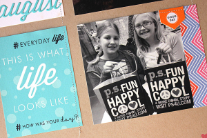 August 2014 Layout Spread - left side detail