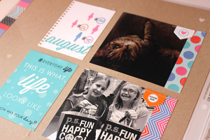 August 2014 Layout Spread - left side detail